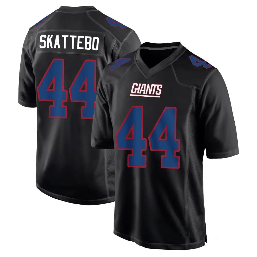Silnrao NY.Giants #44 Cam Skattebo Player Black Fashion Game Stitched Jerseys