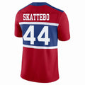 Silnrao NY.Giants #44 Cam Skattebo Player Century Red Vapor Limited Stitched Jerseys