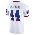 Silnrao NY.Giants #44 Cam Skattebo White Vintage White Vapor Untouchable Stitched Limited Jerseys