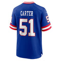 Silnrao NY.Giants #51 Abdul Carter Player Royal Home Game Stitched Jerseys