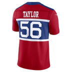 Silnrao NY.Giants #56 Lawrence Taylor Century Red Alternate Vapor F.U.S.E. Retired Player Limited Stitched Jerseys