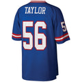 Silnrao NY.Giants #56 Lawrence Taylor Mitchell & Ness Royal Big & Tall Retired Player Replica Stitched Jerseys