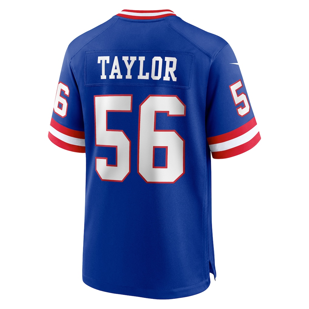 Silnrao NY.Giants #56 Lawrence Taylor Royal Classic Retired Player Game Stitched Jerseys