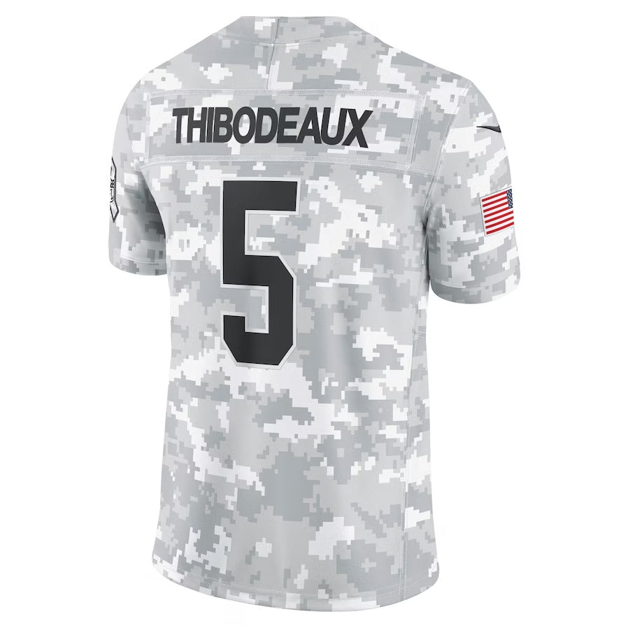 Silnrao NY.Giants #5 Kayvon Thibodeaux Arctic Camo 2024 Salute to Service Stitched Jerseys