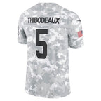 Silnrao NY.Giants #5 Kayvon Thibodeaux Arctic Camo 2024 Salute to Service Stitched Jerseys
