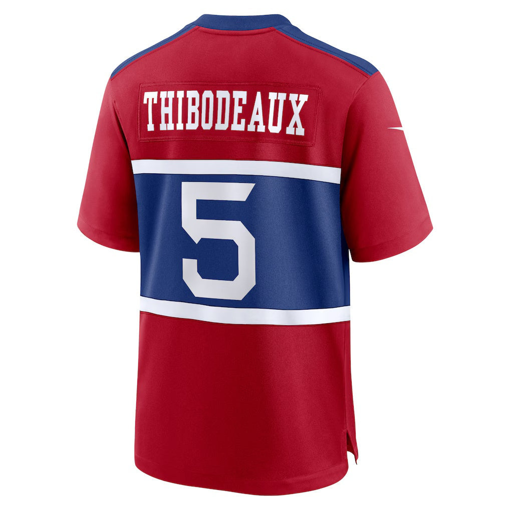 Silnrao NY.Giants #5 Kayvon Thibodeaux Century Red Alternate Player Game Stitched Jerseys