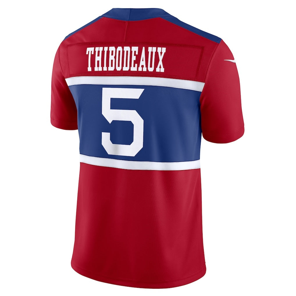 Silnrao NY.Giants #5 Kayvon Thibodeaux Century Red Alternate Vapor F.U.S.E. Limited Stitched Jerseys