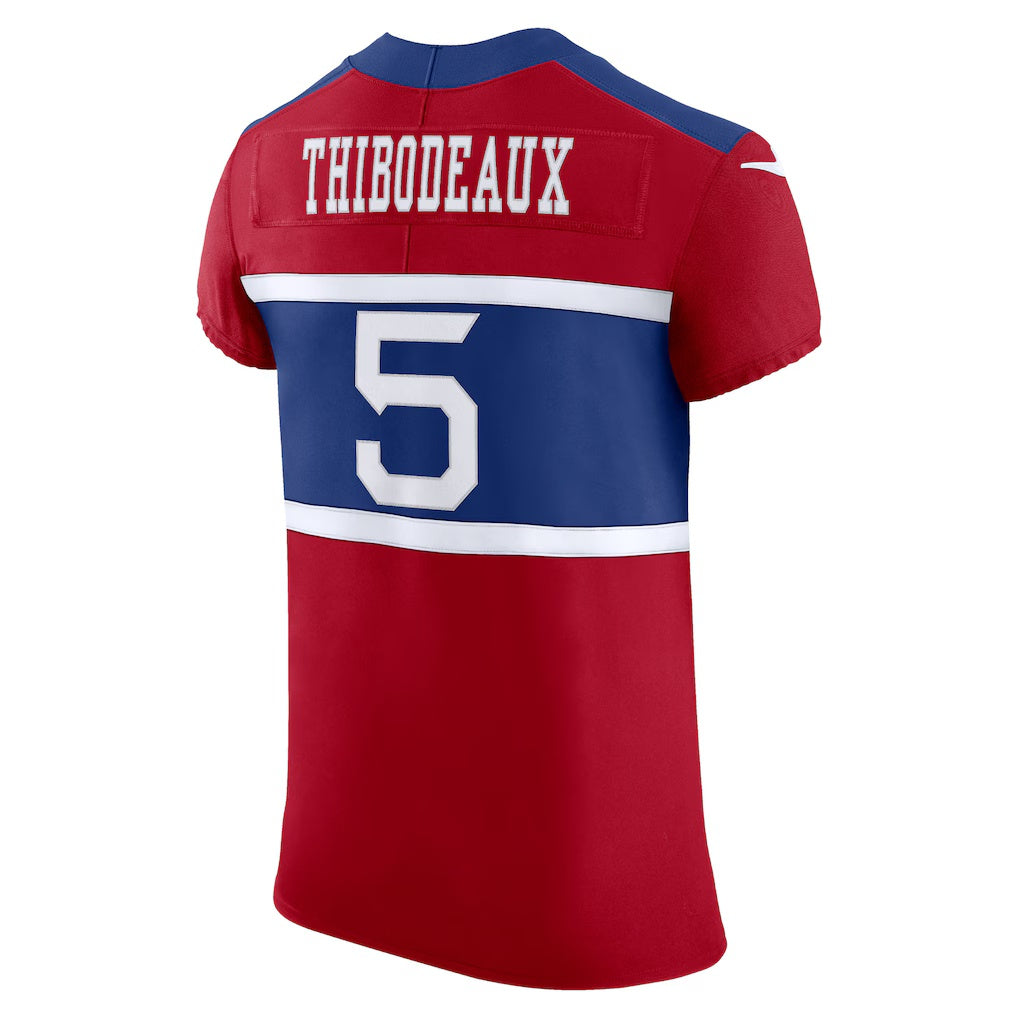 Silnrao NY.Giants #5 Kayvon Thibodeaux Red Vapor F.U.S.E. Elite Player Stitched Jerseys