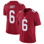 Silnrao NY.Giants #6 Jaxson Dart Player Red Alternate Vapor Limited Stitched Jerseys