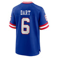 Silnrao NY.Giants #6 Jaxson Dart Player Royal Alternate Classic Game Stitched Jerseys