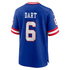 Silnrao NY.Giants #6 Jaxson Dart Player Royal Alternate Classic Game Stitched Jerseys