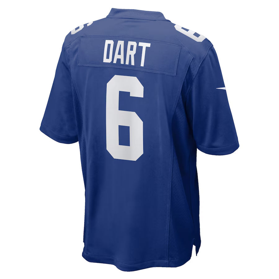 Silnrao NY.Giants #6 Jaxson Dart Player Royal Home Game Stitched Jerseys