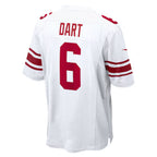 Silnrao NY.Giants #6 Jaxson Dart Player White Home Game Stitched Jerseys