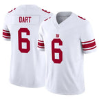 Silnrao NY.Giants #6 Jaxson Dart Player White Vapor F.U.S.E. Limited Stitched Jerseys