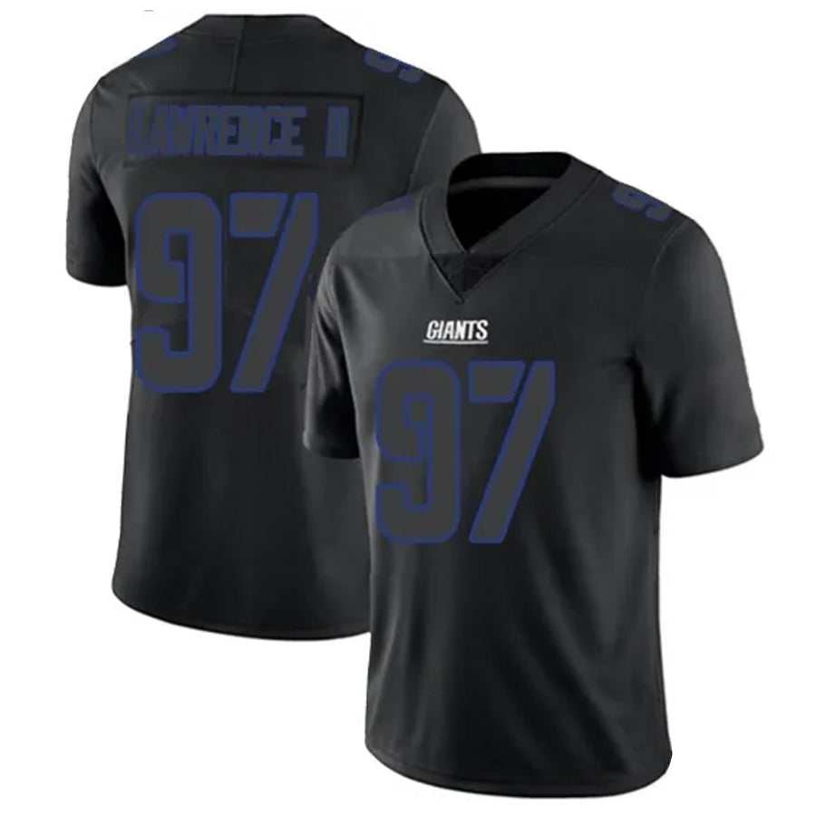 Silnrao NY.Giants #97 Dexter Lawrence II Player Limited Black Impact Stitched Jerseys