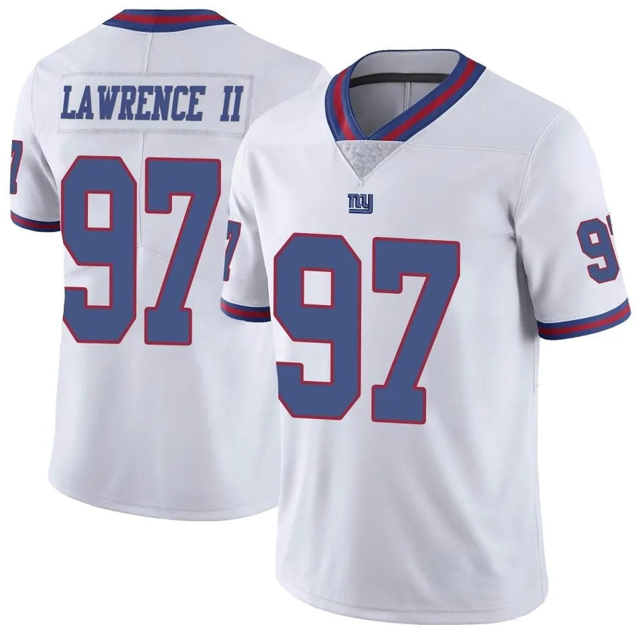 Silnrao NY.Giants #97 Dexter Lawrence II Player Vapor White Limited Stitched Jerseys