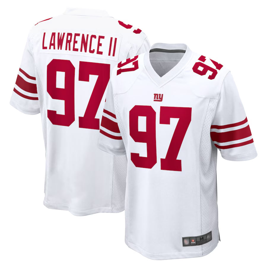 Silnrao NY.Giants #97 Dexter Lawrence II Player White Game Stitched Jerseys