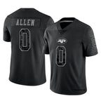 Pkot NY.Jets #0 Braelon Allen Player Black REFLECTIVE Limited Stitched Jerseys