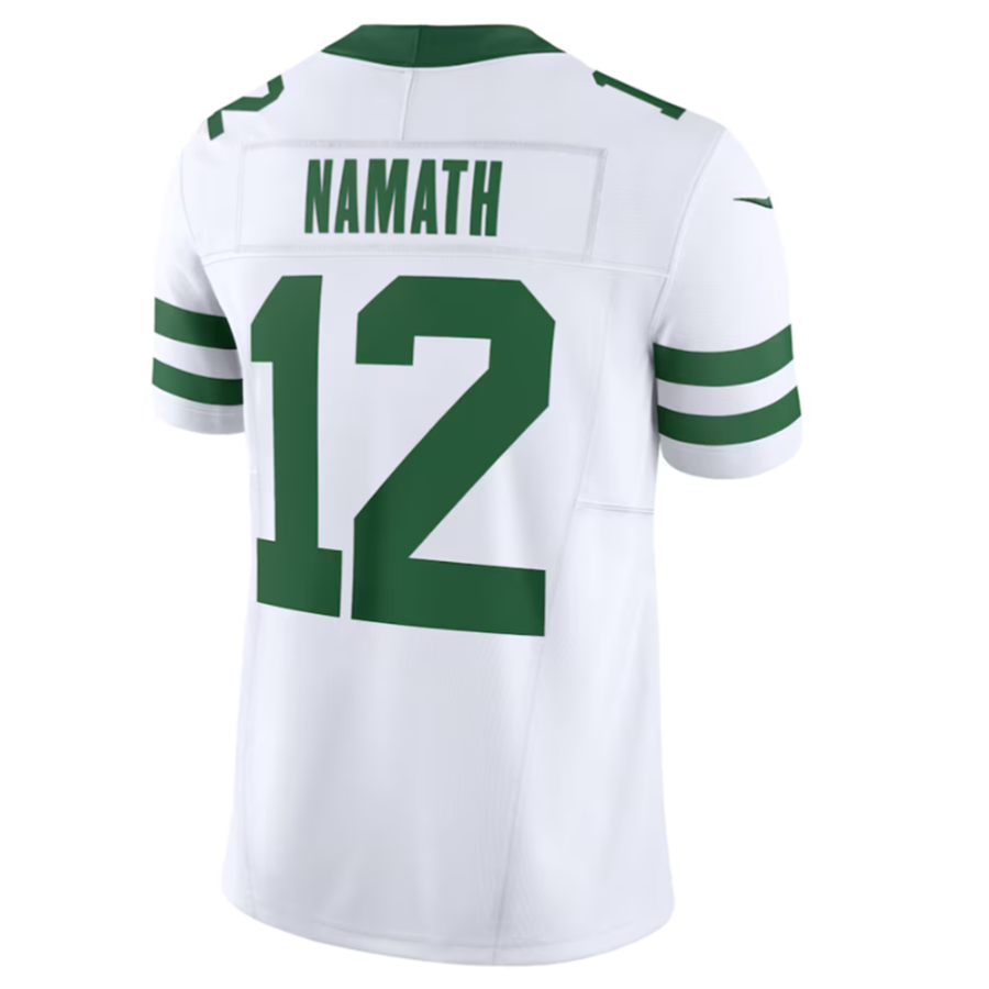 PkotNY.Jets #12 Joe Namath Legacy White Vapor F.U.S.E. Limited Jersey Stitched American Stitched Jerseys