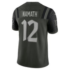 Pkot NY.Jets #12 Joe Namath Player Gotham Green Rivalries Collection Limited Stitched Jerseys