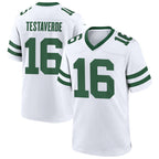 Pkot NY.Jets #16 Vinny Testaverde Player White Home Game Stitched Jerseys