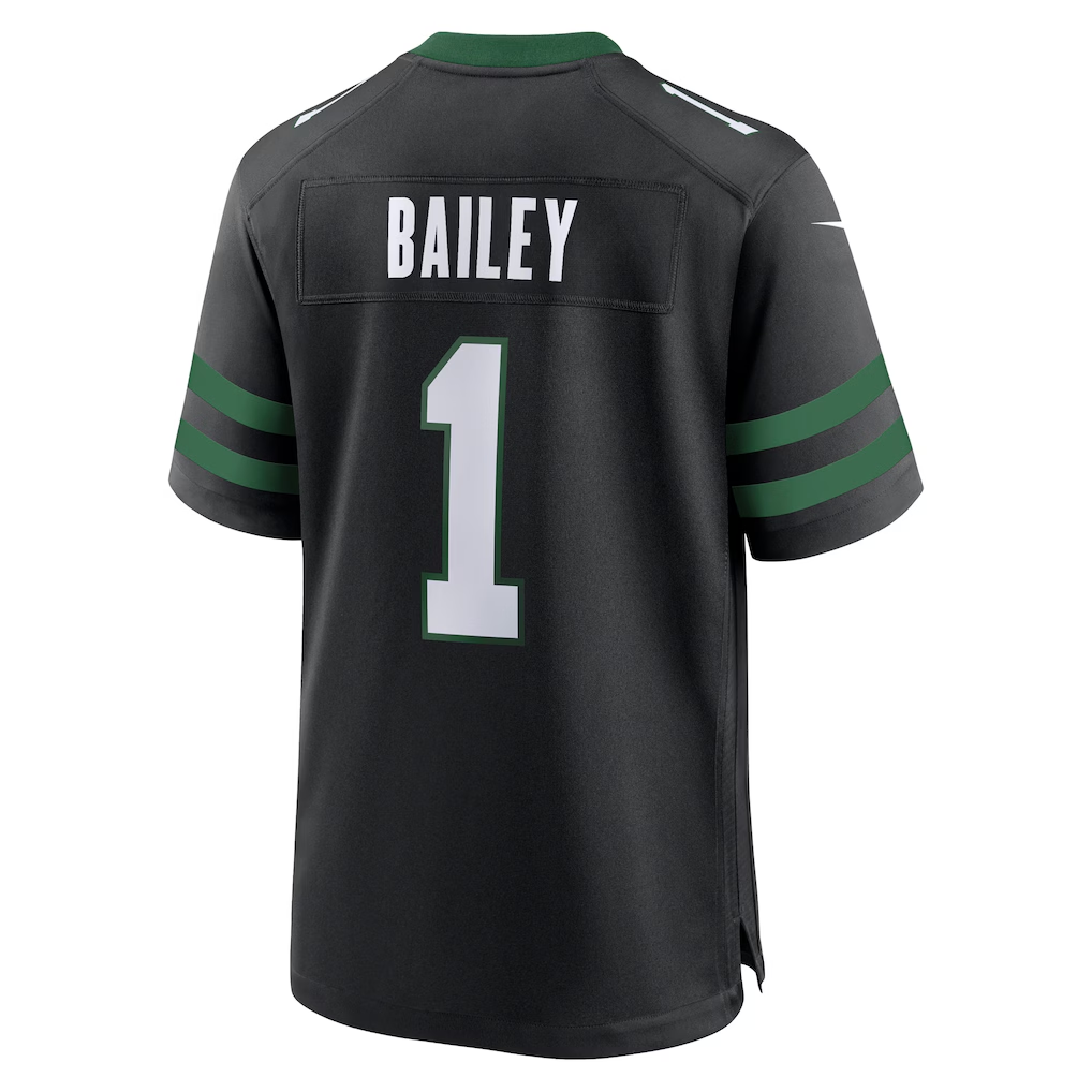 Pkot NY.Jets #1 David Bailey Legacy Black Alternate Game Player Stitched Jerseys