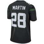 Pkot NY.Jets #28 Curtis Martin Player Black Game Stitched Jerseys