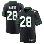 Pkot NY.Jets #28 Curtis Martin Player Black Home Game Stitched Jerseys