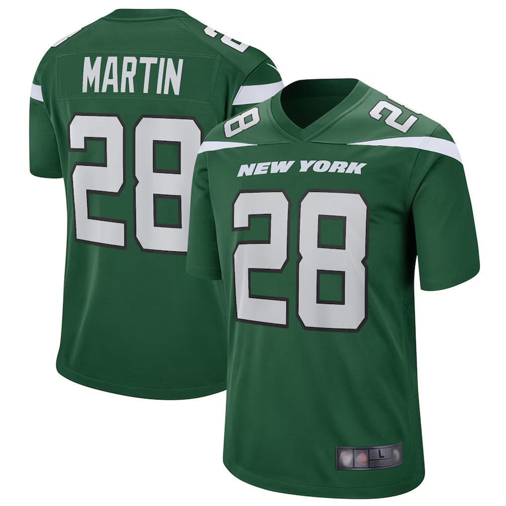 Pkot NY.Jets #28 Curtis Martin Player Green Game Stitched Jerseys
