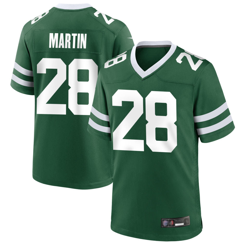 Pkot NY.Jets #28 Curtis Martin Player Green Home Game Stitched Jerseys