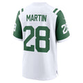 Silnrao NY.Mets #28 Curtis Martin White Retired Player Alternate Game Stitched Jerseys