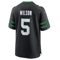 Pkot NY.Jets #5 Garrett Wilson Legacy Black Game Jersey Stitched American Stitched Jerseys