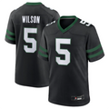 Pkot NY.Jets #5 Garrett Wilson Legacy Black Game Jersey Stitched American Stitched Jerseys