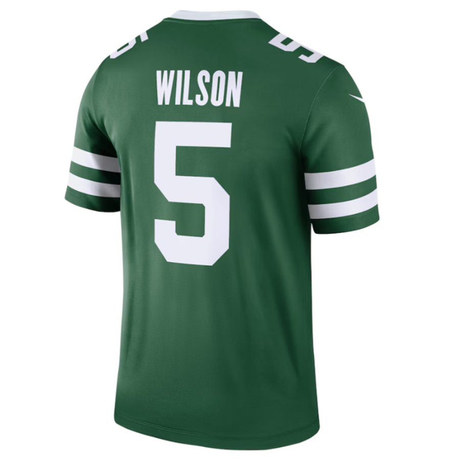 Pkot NY.Jets #5 Garrett Wilson Legacy Green Legend Jersey Stitched American Stitched Jerseys