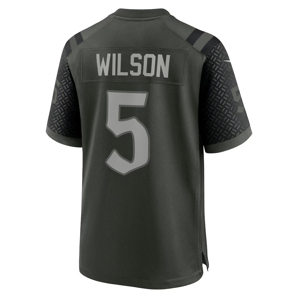 Pkot NY.Jets #5 Garrett Wilson Player Gotham Green Rivalries Collection Game Stitched Jerseys