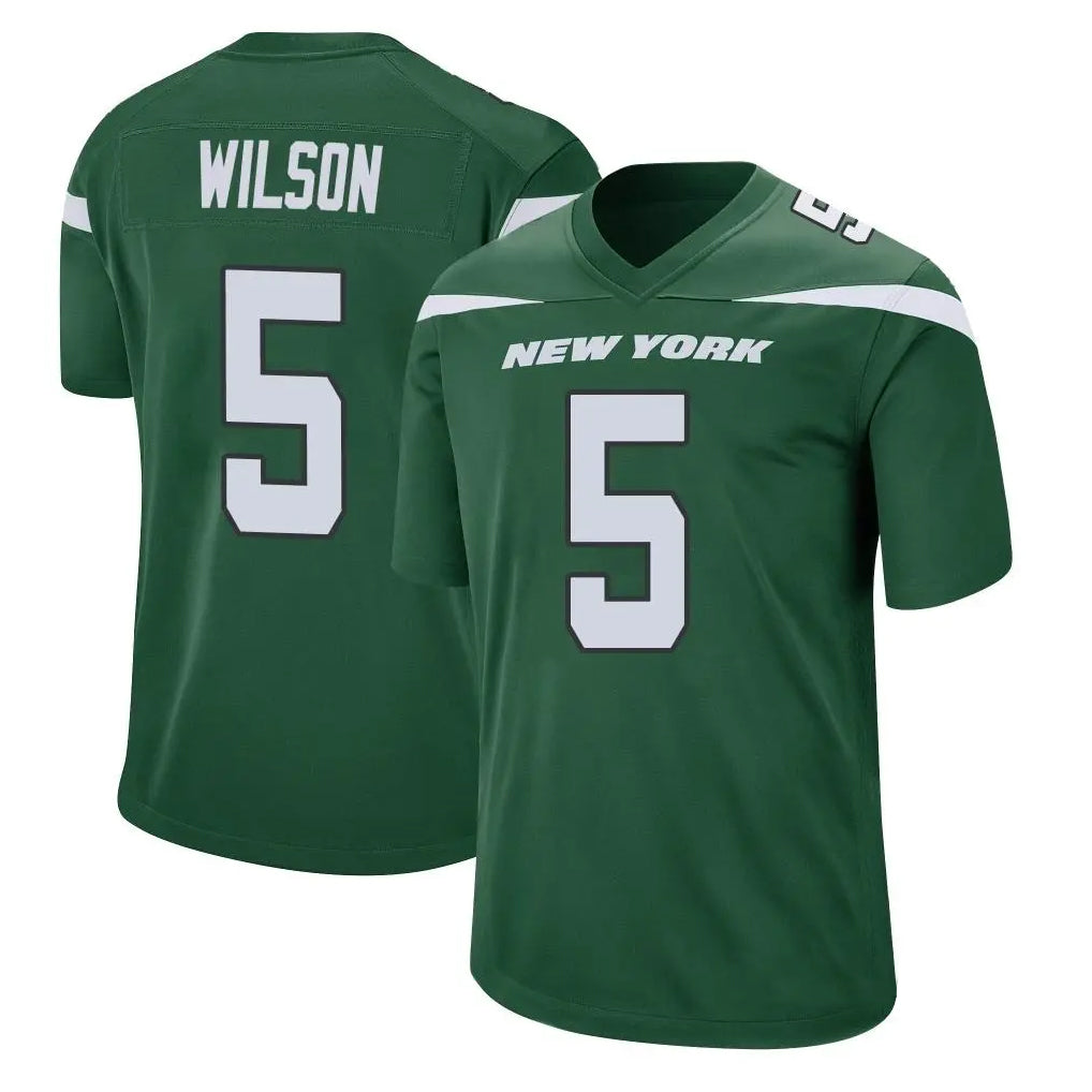 Pkot NY.Jets #5 Garrett Wilson Player Green Game Stitched Jerseys