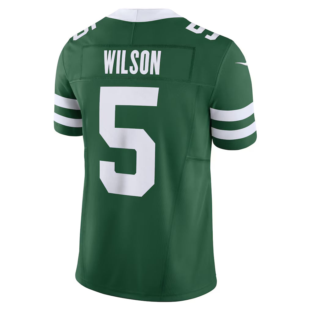 Pkot NY.Jets #5 Garrett Wilson Player Legacy Green Vapor F.U.S.E. Limited Stitched Jerseys