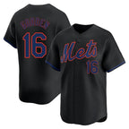 Silnrao NY.Mets #16 Dwight Gooden Player Black Alternate Home Limited Stitched Jerseys