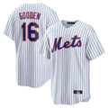 Silnrao NY.Mets #16 Dwight Gooden Player White Home Replica Stitched Jerseys