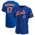 Silnrao NY.Mets #17 Keith Hernandez Player Royal Limited Elite Home Stitched Jerseys