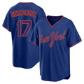 Silnrao NY.Mets #17 Keith Hernandez Player Royal T-shirt Home Game Stitched Jerseys