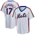 Silnrao NY.Mets #17 Keith Hernandez Player White Home Limited Elite Stitched Jerseys