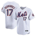 Silnrao NY.Mets #17 Keith Hernandez Player White Home Replica Stitched Jerseys