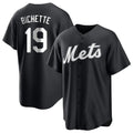 Silnrao NY.Mets #19 Bo Bichette Player Black Home Game Stitched Jerseys