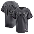 Silnrao NY.Mets #19 Bo Bichette Player Gray City Connect Limited Stitched Jerseys