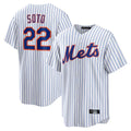 Silnrao NY.Mets #22 Juan Soto Player White Home Game Stitched Jerseys