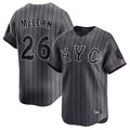 Silnrao NY.Mets #26 Nolan McLean Player Gray City Connect Limited Stitched Jerseys