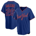 Silnrao NY.Mets #26 Nolan McLean Player Royal T-shirt Home Game Stitched Jerseys