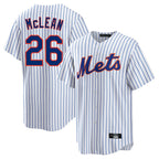 Silnrao NY.Mets #26 Nolan McLean Player White Home Game Stitched Jerseys