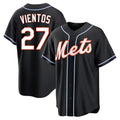 Silnrao NY.Mets #27 Mark Vientos Player Black Fashion Out Game Stitched Jerseys